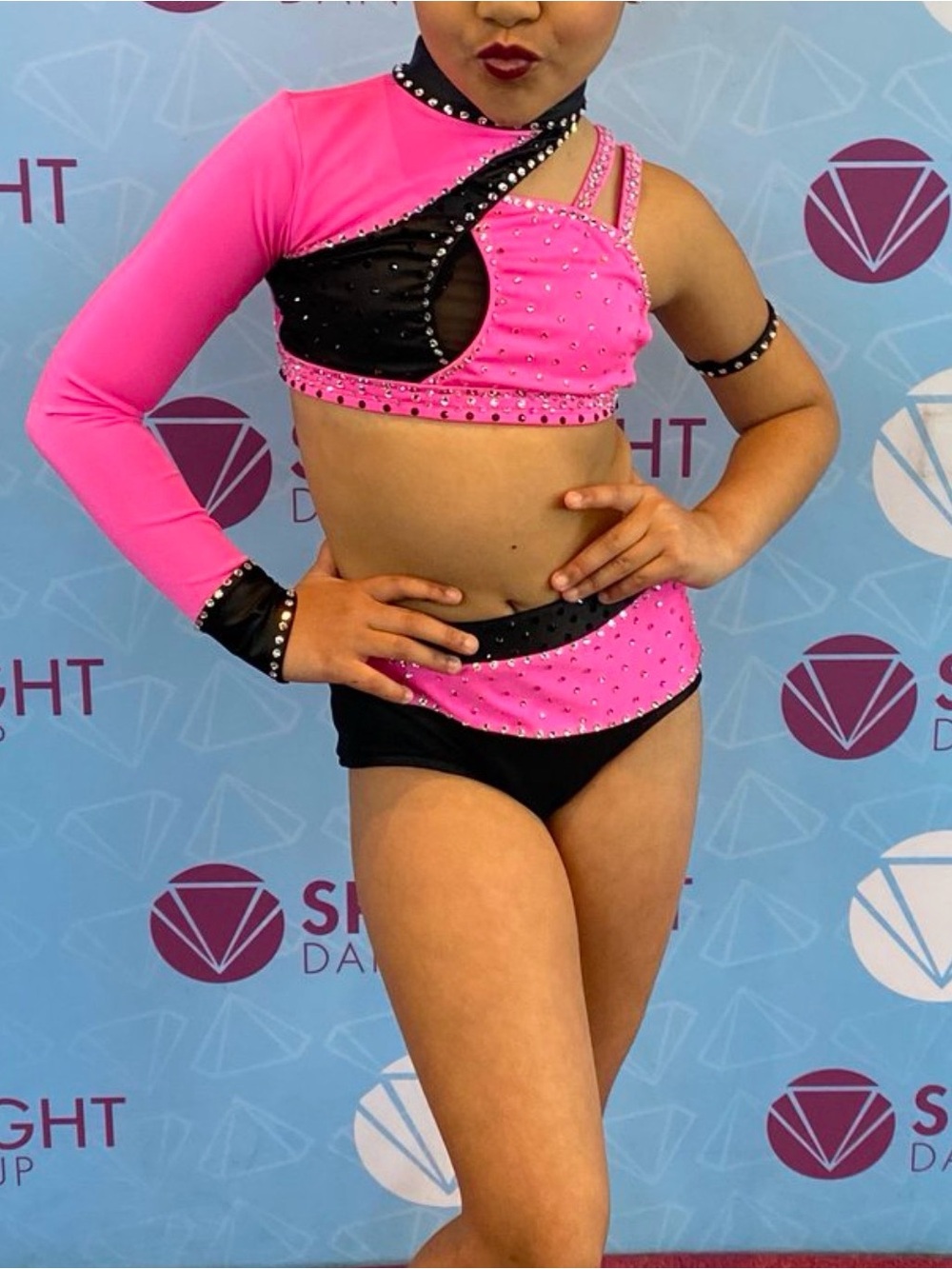 Hot Pink and Black Custom Costume